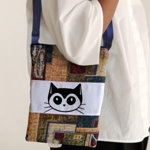 Cat Face 27 – Middle Print – Handcrafted Bag